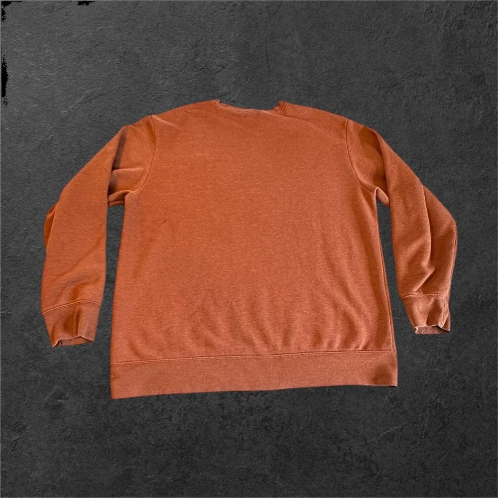 The North Face Sweatshirt Mens XL Burnt Orange Crewneck Fleece Logo F17 721556